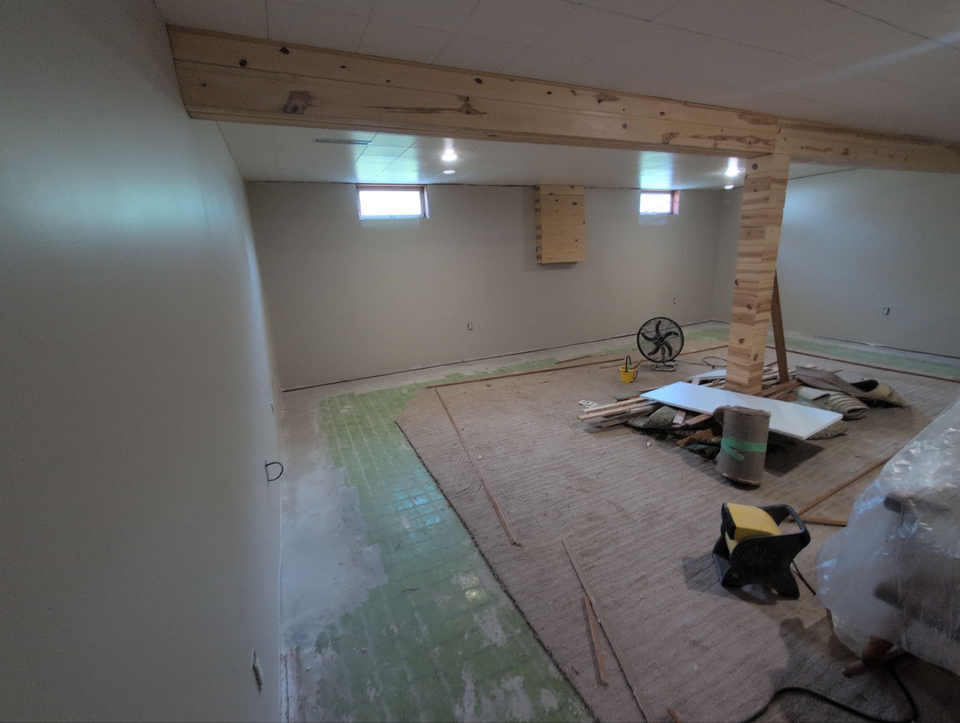 Basement finish and flooring