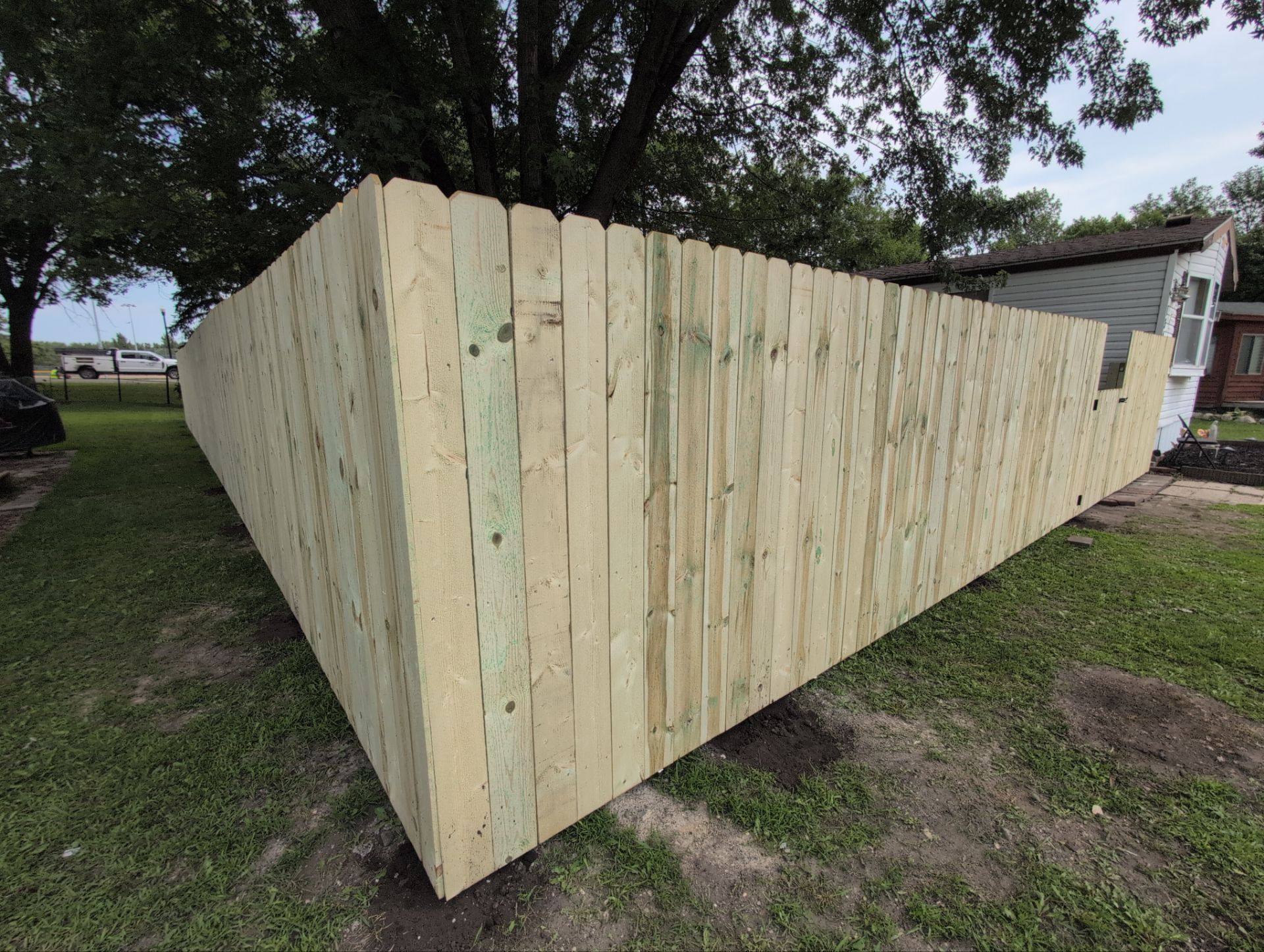 Privacy fence build